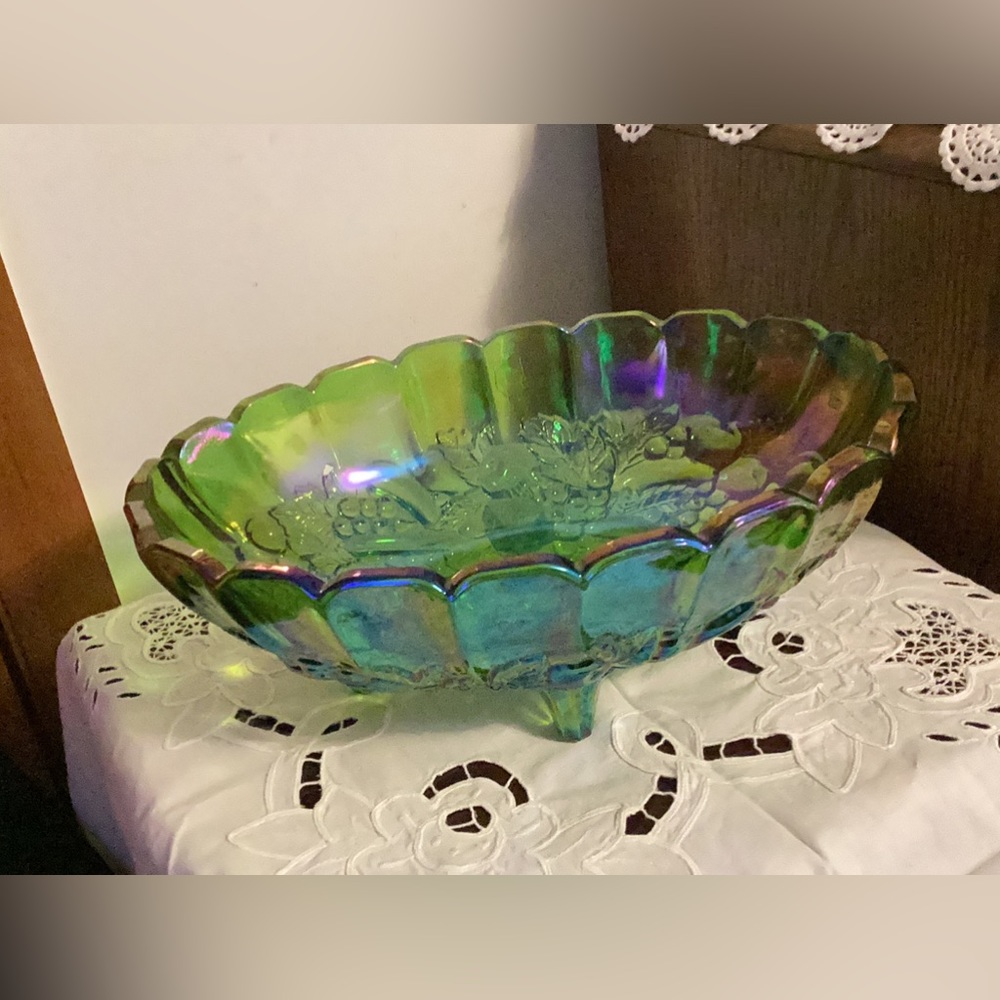 Vintage Indiana Glass Iridescent Carnival Glass